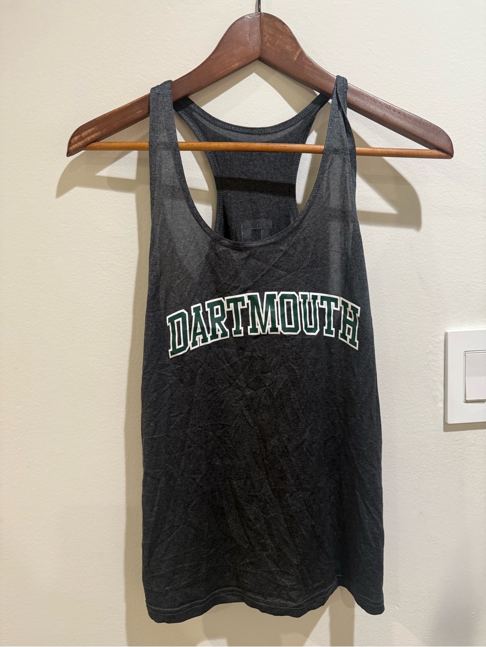 Dartmouth Black Racerback Tank